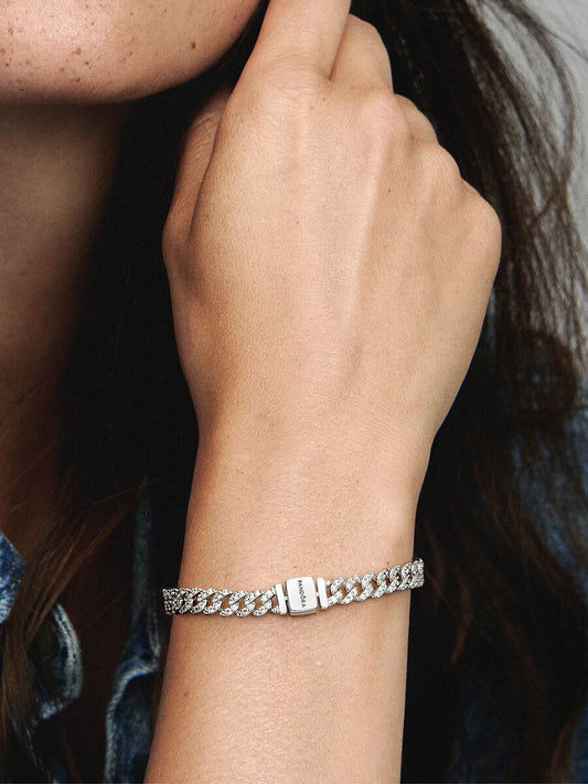 Timeless Pavé Cuban Chain Bracelet