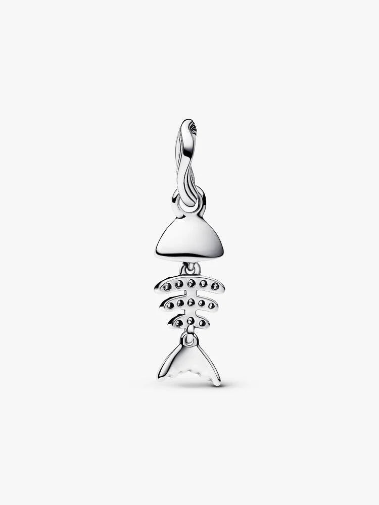 Turquoise Fishbone Dangle Charm