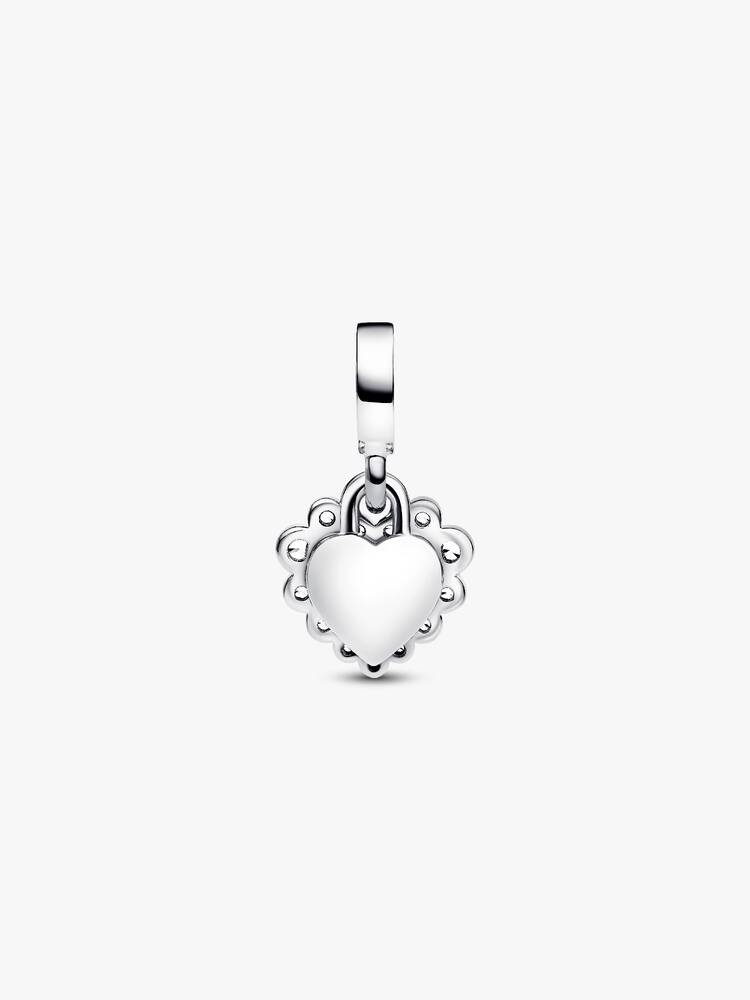 Sparkling Heart Double Dangle Charm