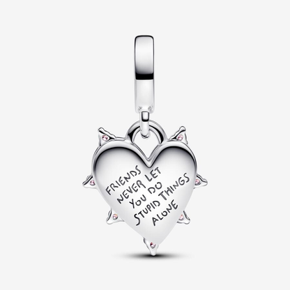 Friendship Opalescent Double Dangle Charm