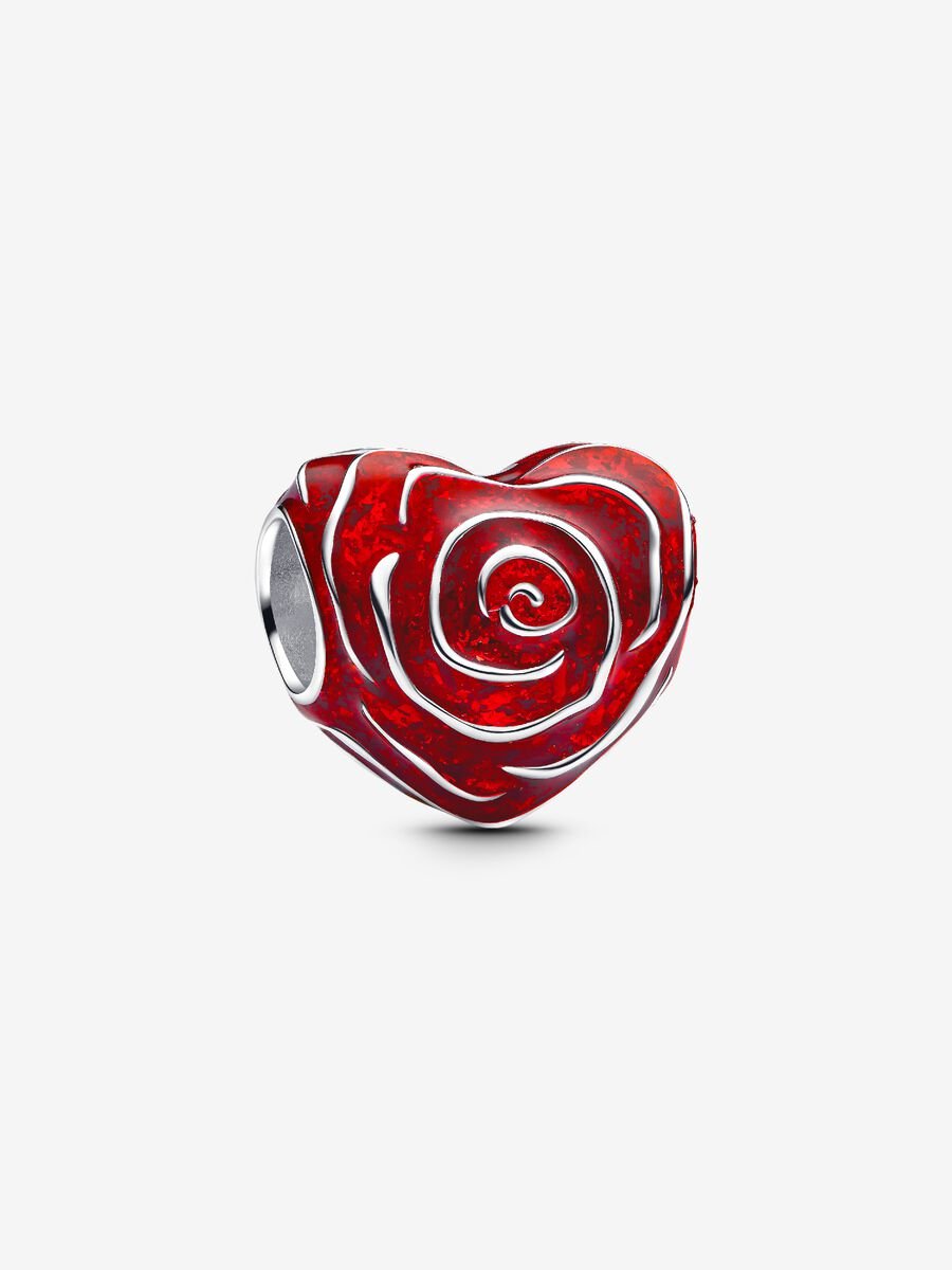 Rose Heart Charm