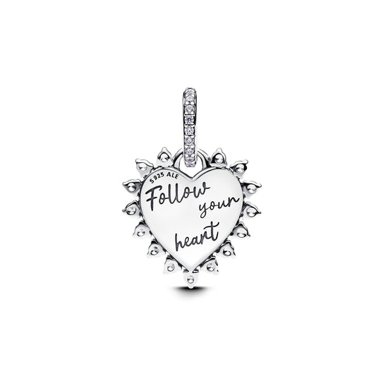 Red Heart Arrow Charm
