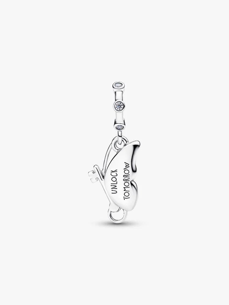 Winged Butterfly Dangle Charm