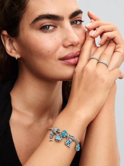 Turquoise Fishbone Dangle Charm