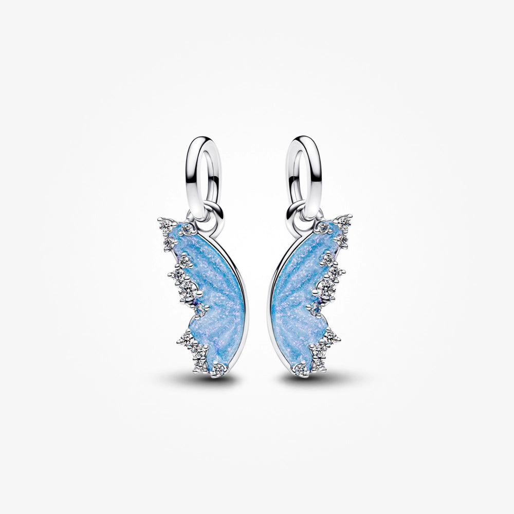 Splittable Blue Butterfly Dangle Charm