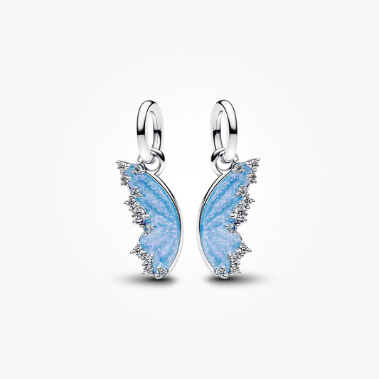 Splittable Blue Butterfly Dangle Charm