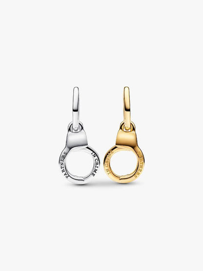 Openable & Splittable Love Handcuffs Dangle Charm