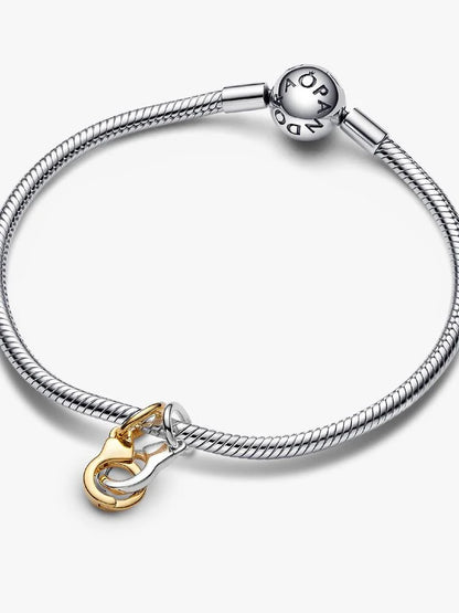 Openable & Splittable Love Handcuffs Dangle Charm