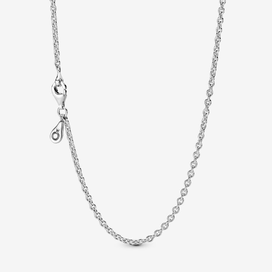 Silver Cable Chain Necklace