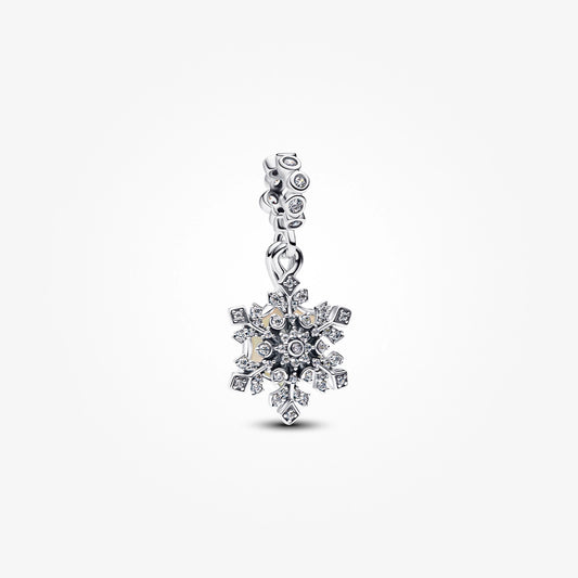Opalescent Snowflake Double Dangle Charm