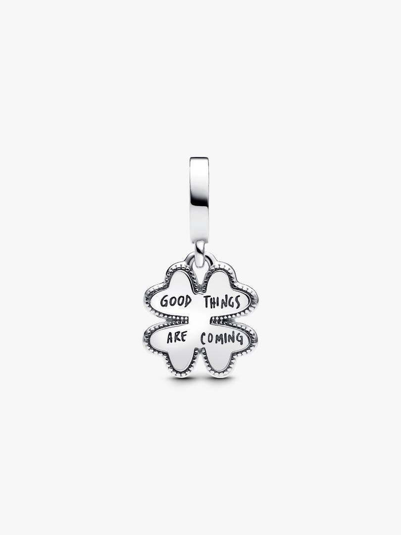 Spinnable Four Leaf Clover Dangle Charm