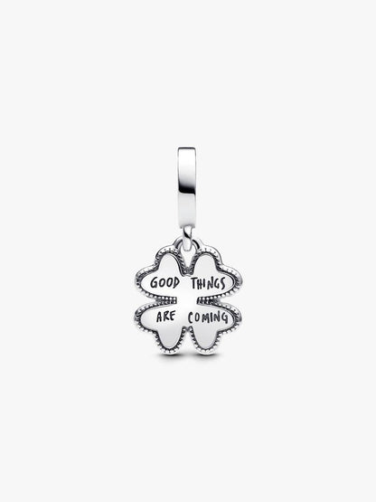 Spinnable Four Leaf Clover Dangle Charm