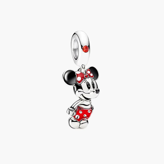 Disney Minnie Mouse Red Dress Dangle Charm