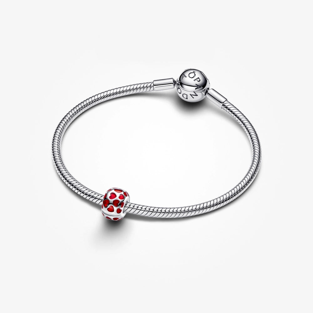 Hearts Round Clip Charm