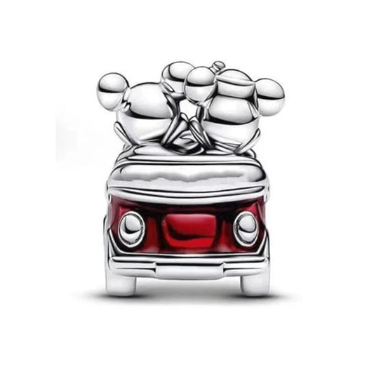 Disney Mickey and Minnie Red Car Charm