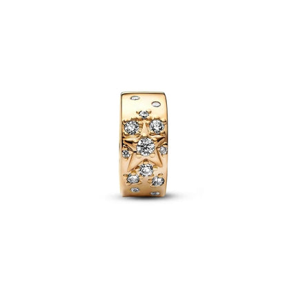 Gold Starry Milky Way Clip Charm